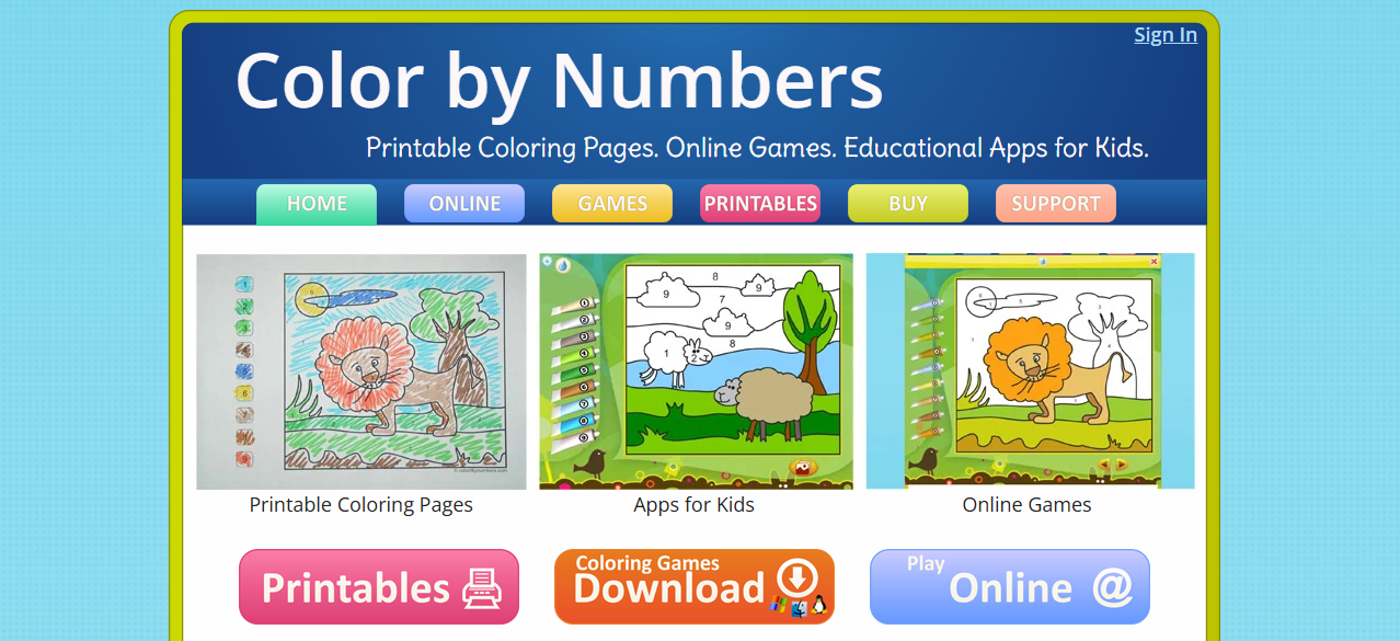 Color by Numbers &nbsp;