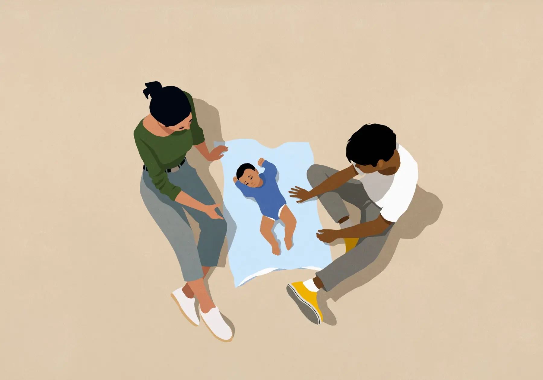 Parents with new born - Positive Parenting