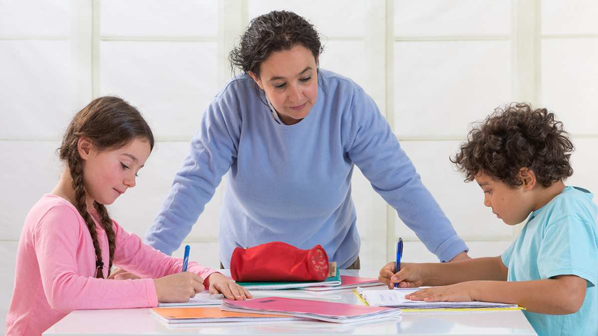 Woman with kids - Tiger Parenting