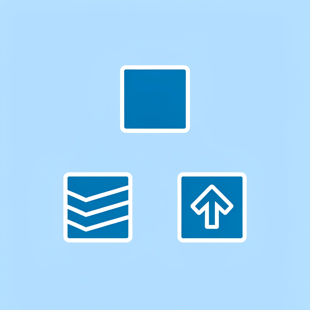 Pyramid with five stacked blocks representing the five components building upward to create a strong foundation for learning