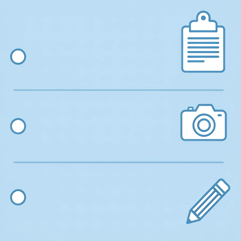 Checklist of three essential preschool graduation preparation tasks