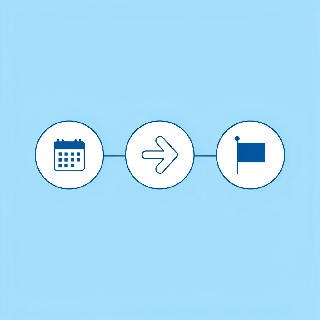 Timeline showing three phases of preschool graduation preparation spanning 3-4 weeks