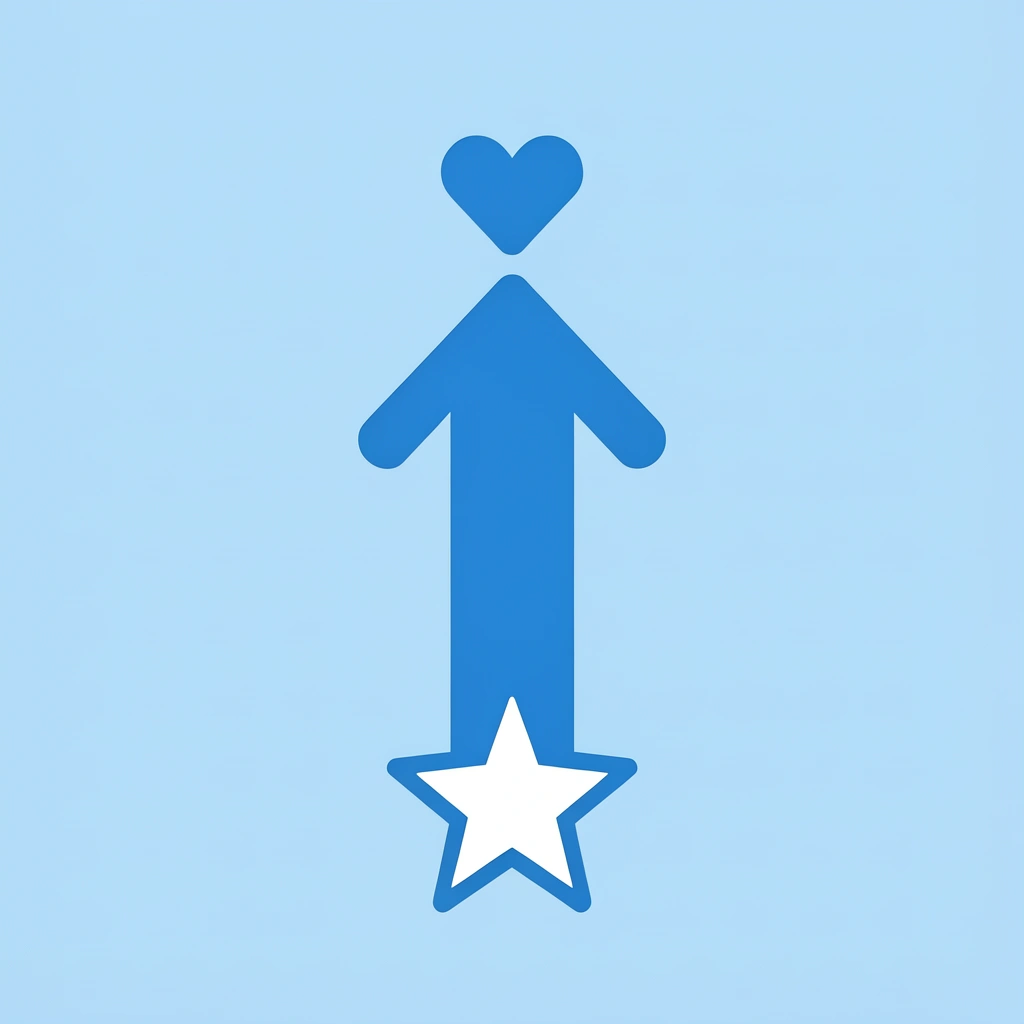 Upward arrow showing how personal recognition and shared joy create lasting value and teach children about true significance