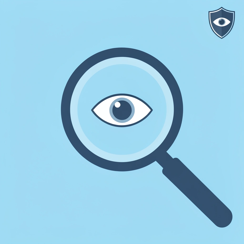 Magnifying glass highlighting situational awareness and danger recognition skills