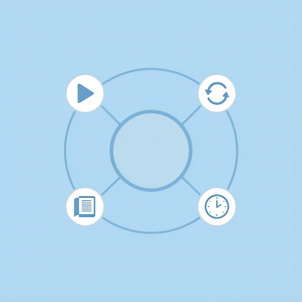 Central 'Play' hub connected to cognitive, physical, social, and emotional development areas