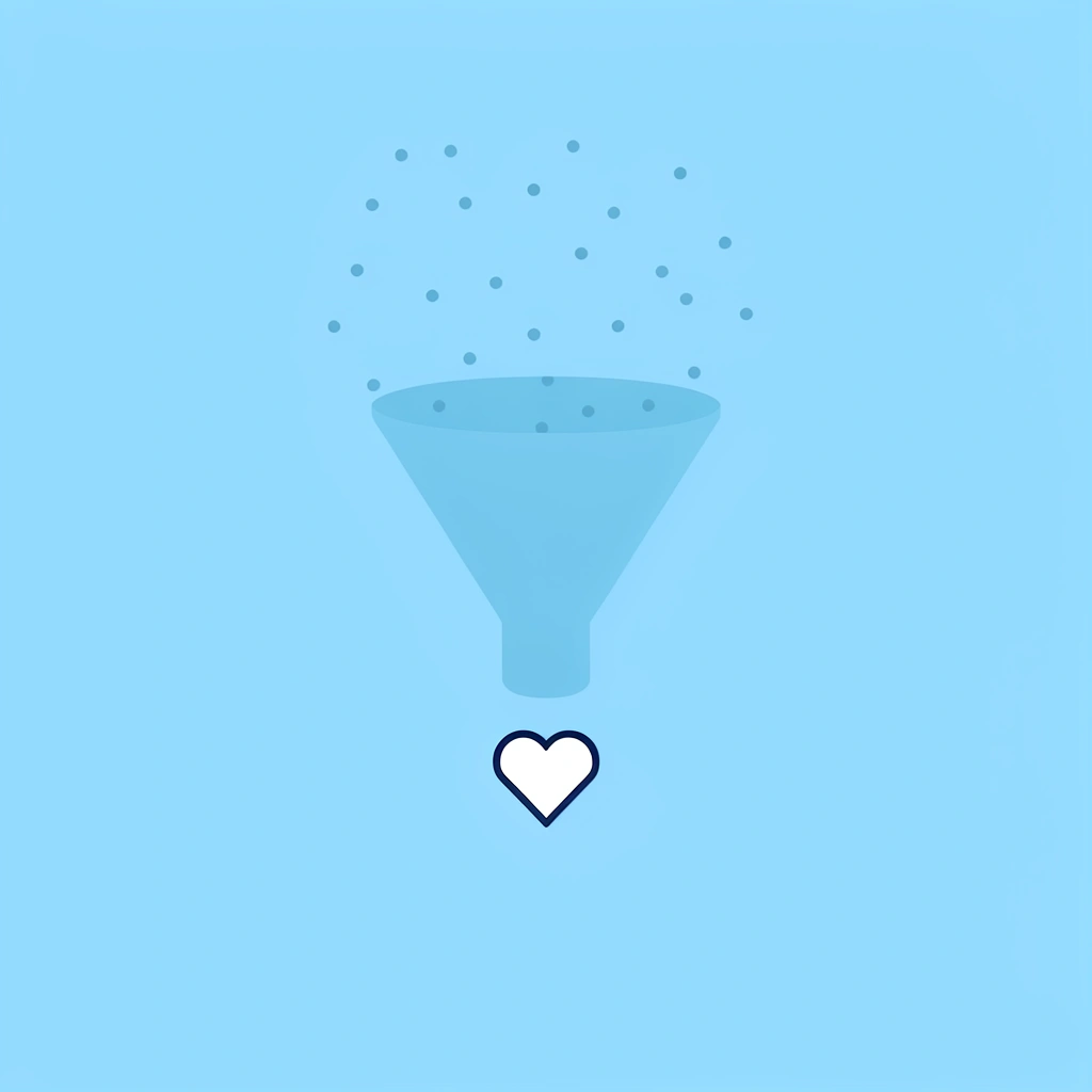 Funnel showing many parents entering at top, fewer achieving effective action at bottom