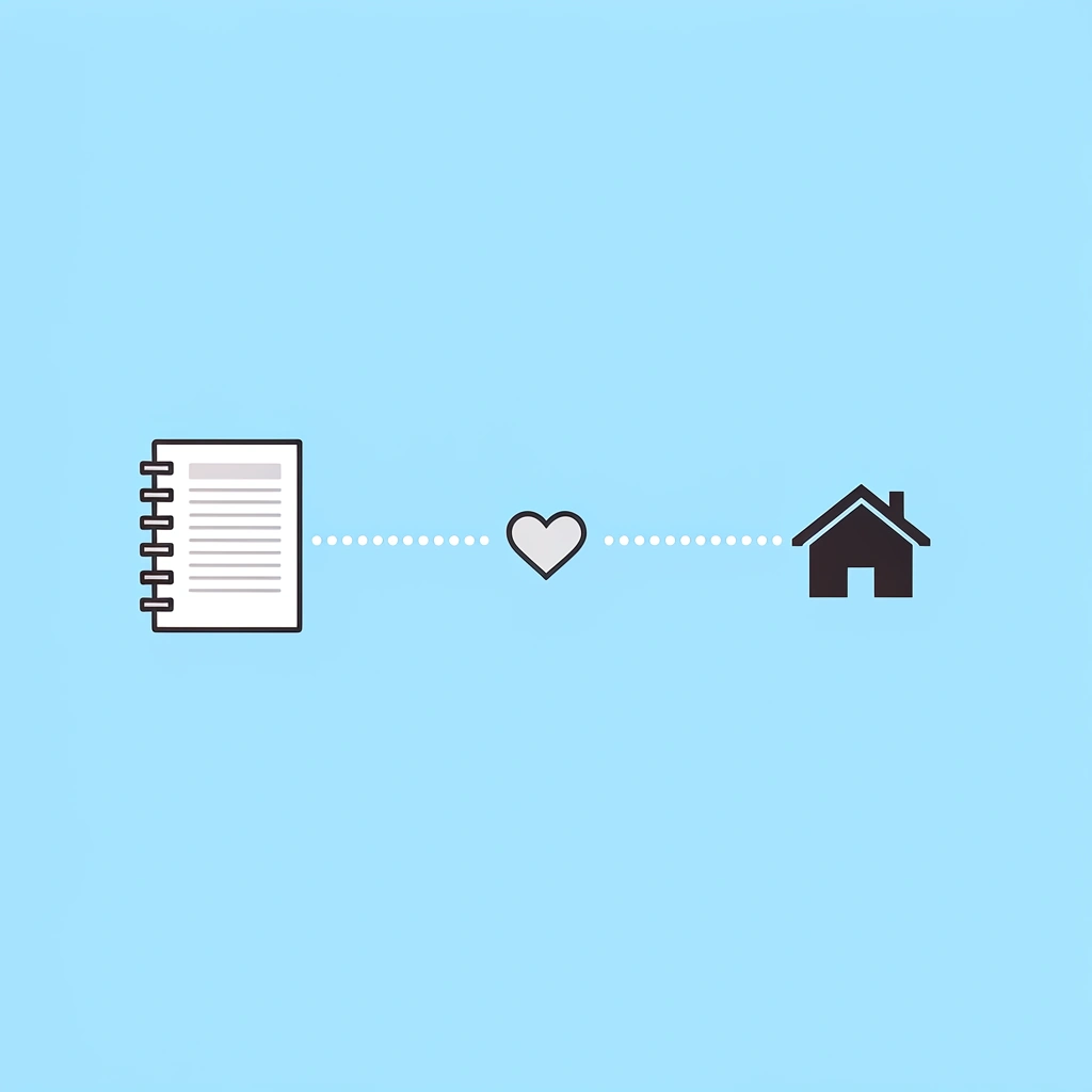 School building connected to home, showing consistency between classroom and home learning