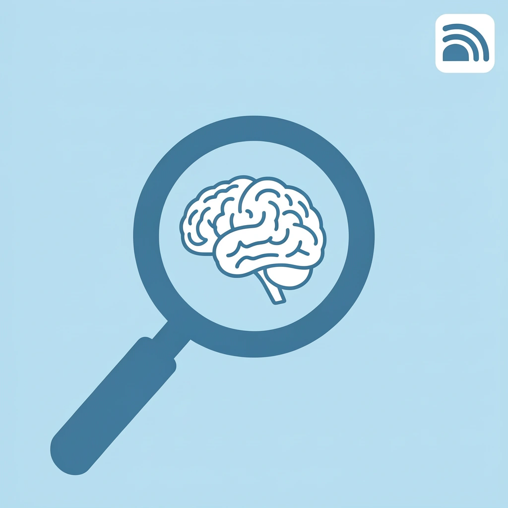 Magnifying glass focusing on brain/neural pathways to represent deeper learning through multiple senses