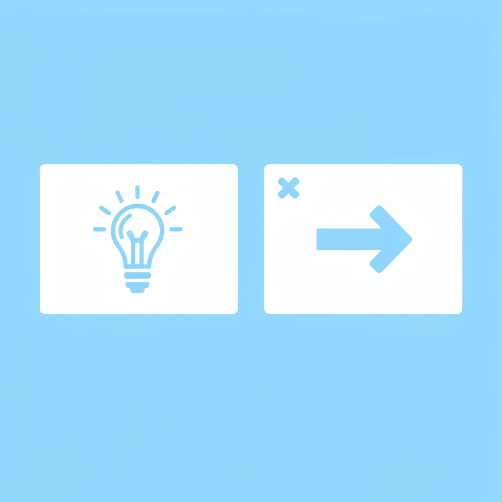 Before and after comparison: left side shows a frustrated child with scattered materials, right side shows a happy child completing a simple craft successfully