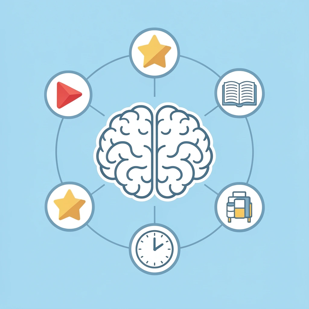 Central Halloween activity icon connected to four developmental domains: cognitive, social-emotional, fine motor, and language skills