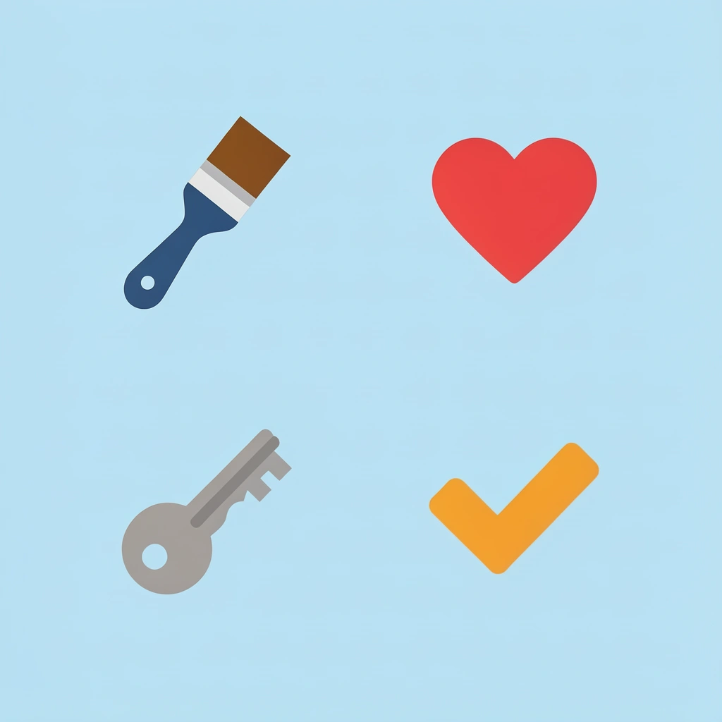 Four benefit icons showing personalization, screen-free activity, sense of control, and familiar comfort