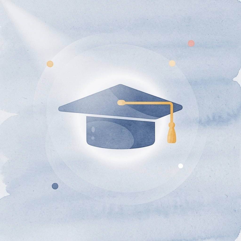 Graduation cap representing kindergarten readiness