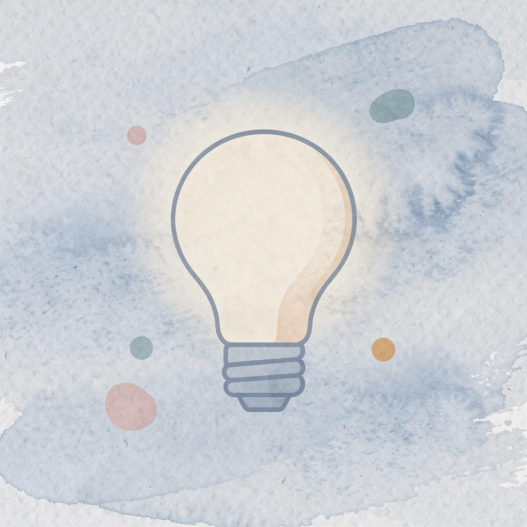 Lightbulb icon representing learning through play