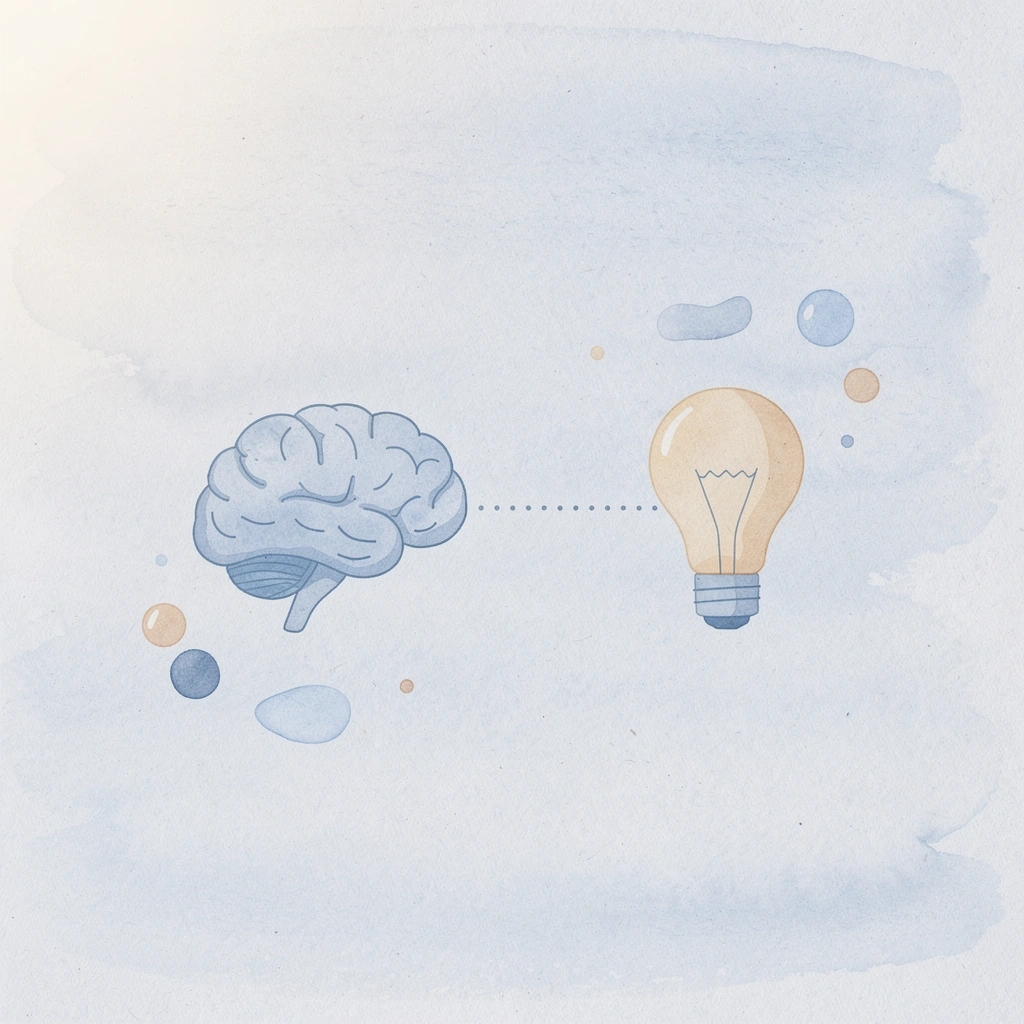 Icons showing the connection between science activities and academic performance