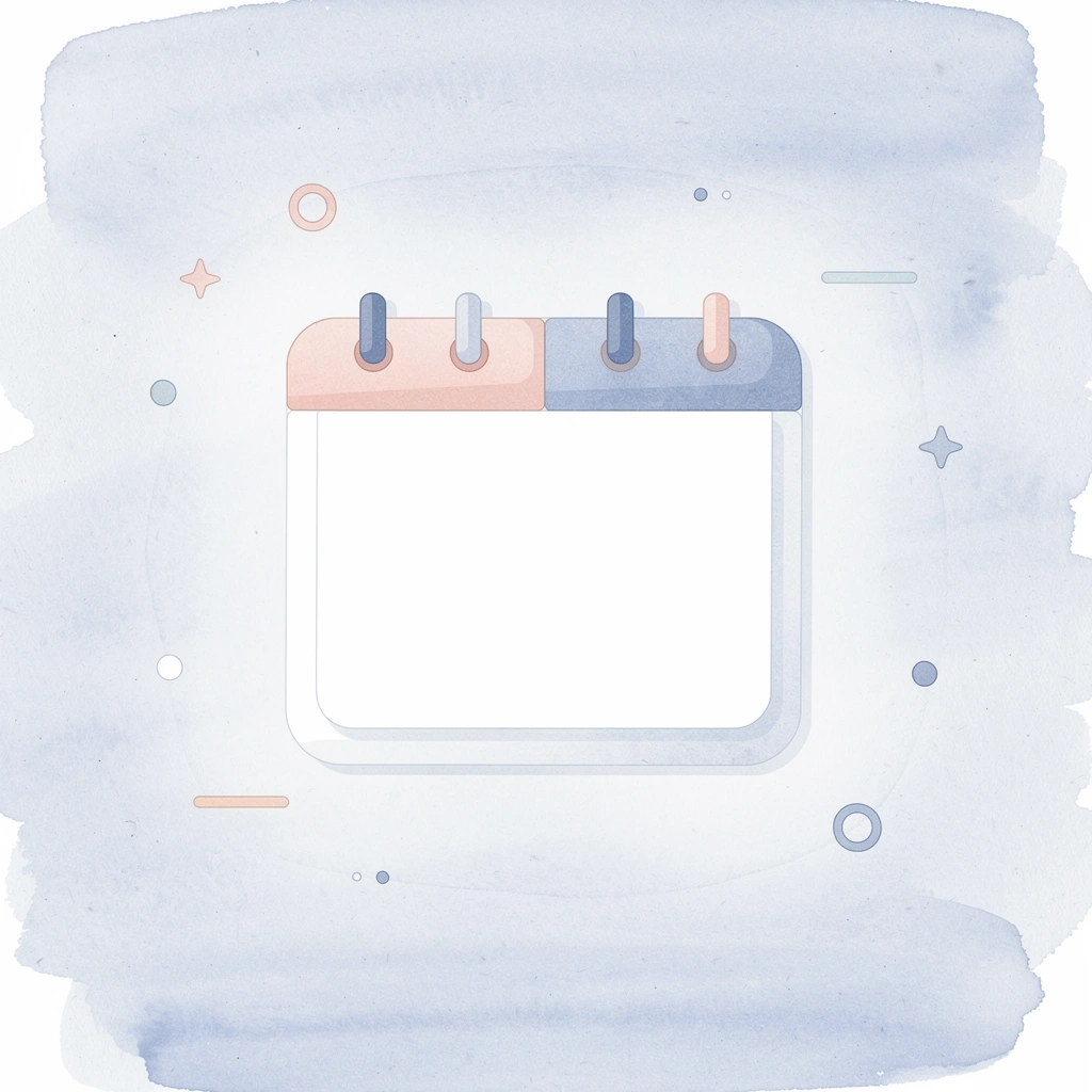 Calendar icon representing optimal preschool age timing