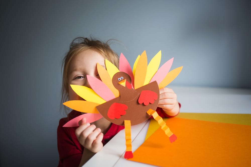 Turkey Art Craft - Preschool Thanksgiving Crafts