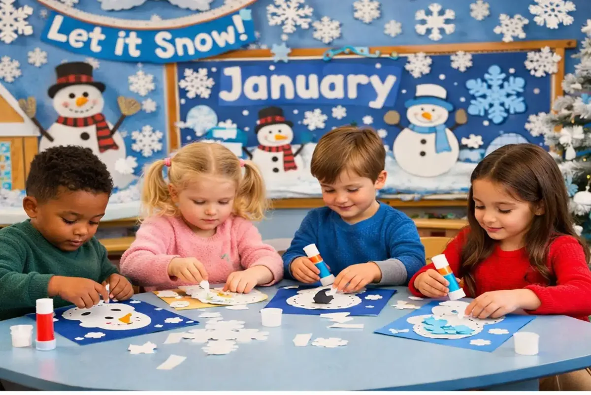 Students in january class -  January Preschool Themes 