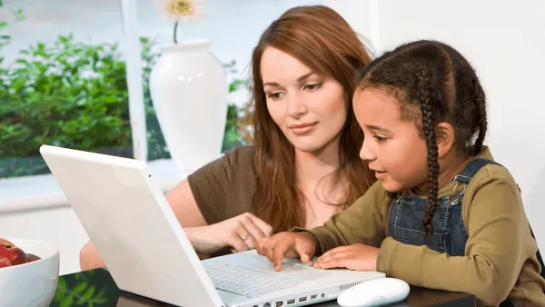 Woman Teaching Child - Helicopter Parenting