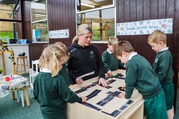 Students in class - Free Name Tracing Worksheets for Preschool 